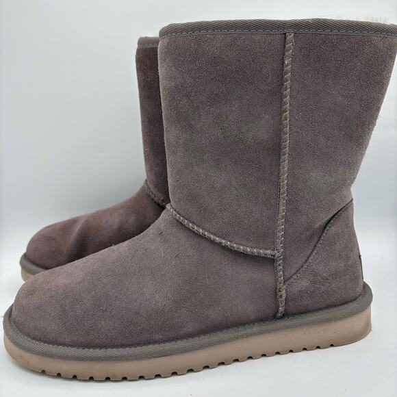 Koolaburra by Ugg Koola Short Grey Shearling Boots, size 8 W - Picture 5 of 8